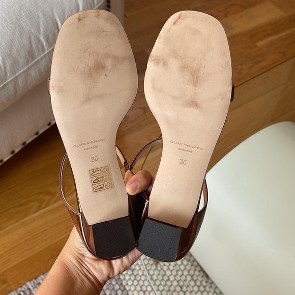 Club Monaco Women's Brown Sandals - Picture 7 of 9